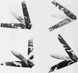 Thumb lancets and fleams - slicin’ and dicin’ for your own good. (Not really.) -Image courtesy of http://www.gutenberg.org/